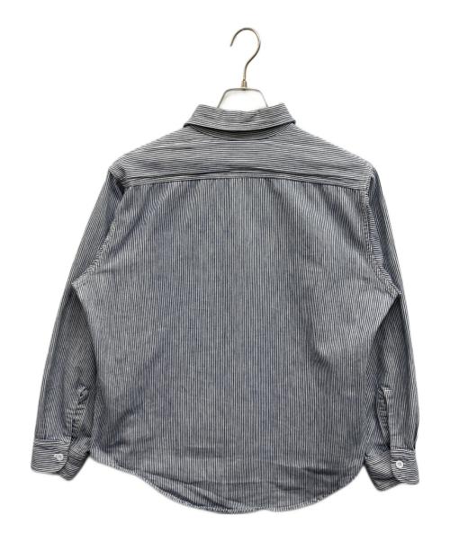 J.C.PENNY（ジェーシーペニー）J.C.PENNY (ジェーシーペニー) 70'sヒッコリーワークシャツ ブルー×ホワイト サイズ:下記参照の古着・服飾アイテム