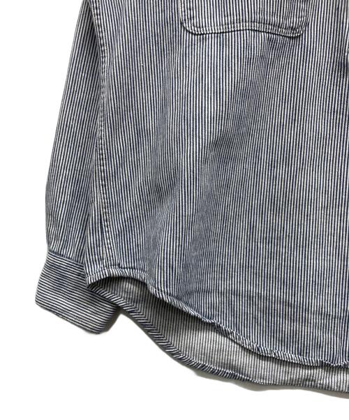 J.C.PENNY（ジェーシーペニー）J.C.PENNY (ジェーシーペニー) 70'sヒッコリーワークシャツ ブルー×ホワイト サイズ:下記参照の古着・服飾アイテム