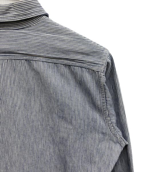 J.C.PENNY（ジェーシーペニー）J.C.PENNY (ジェーシーペニー) 70'sヒッコリーワークシャツ ブルー×ホワイト サイズ:下記参照の古着・服飾アイテム