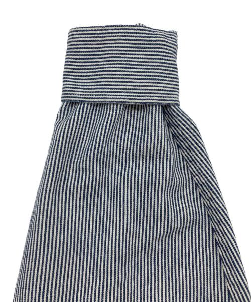 J.C.PENNY（ジェーシーペニー）J.C.PENNY (ジェーシーペニー) 70'sヒッコリーワークシャツ ブルー×ホワイト サイズ:下記参照の古着・服飾アイテム