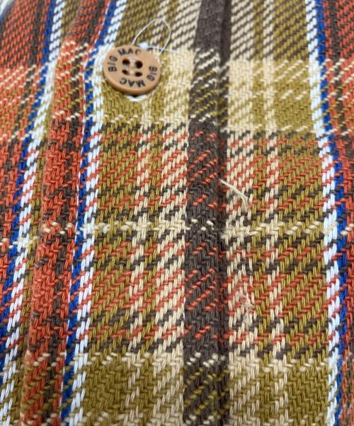 big mac（ビッグマック）big mac (ビッグマック) 70'sチェックネルシャツ レッド×ブラウン サイズ:Lの古着・服飾アイテム