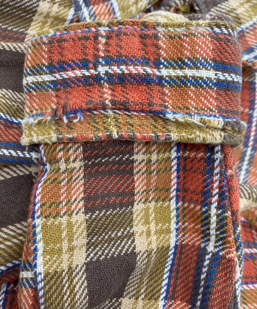 big mac（ビッグマック）big mac (ビッグマック) 70'sチェックネルシャツ レッド×ブラウン サイズ:Lの古着・服飾アイテム