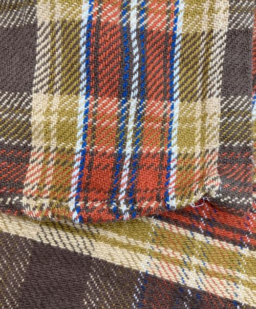 big mac（ビッグマック）big mac (ビッグマック) 70'sチェックネルシャツ レッド×ブラウン サイズ:Lの古着・服飾アイテム