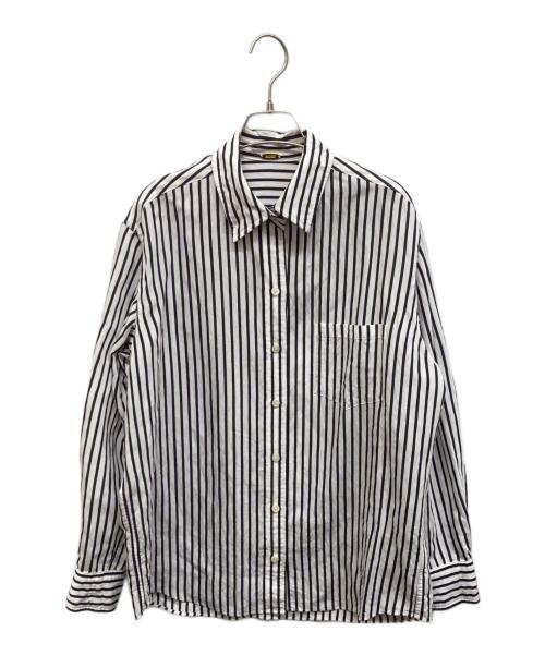 MUSE de Deuxieme Classe（ミューズ ドゥーズィエム クラス）MUSE de Deuxieme Classe (ミューズ ドゥーズィエム クラス) PARDIE ストライプ シャツ ホワイト×ブラック サイズ:不明の古着・服飾アイテム