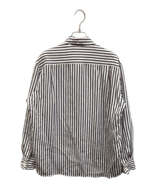 MUSE de Deuxieme Classe（ミューズ ドゥーズィエム クラス）MUSE de Deuxieme Classe (ミューズ ドゥーズィエム クラス) PARDIE ストライプ シャツ ホワイト×ブラック サイズ:不明の古着・服飾アイテム