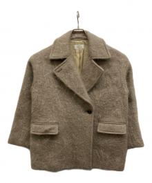 JOURNAL STANDARD relume（ジャーナルスタンダード レリューム）の古着「モヘヤミックスシャギーショートコート」｜グリーン