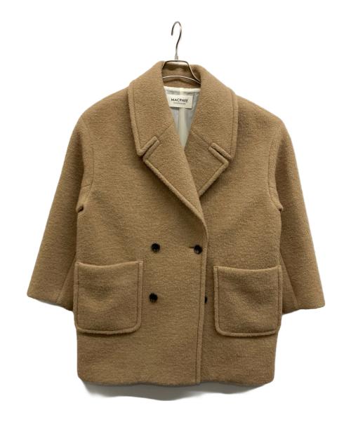 MACPHEE（マカフィー）MACPHEE (マカフィー) ブークレーボンディング ダブルブレストコート ベージュ サイズ:36の古着・服飾アイテム