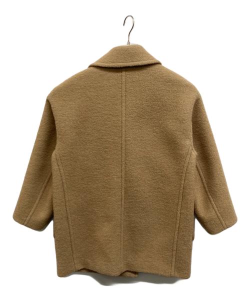 MACPHEE（マカフィー）MACPHEE (マカフィー) ブークレーボンディング ダブルブレストコート ベージュ サイズ:36の古着・服飾アイテム