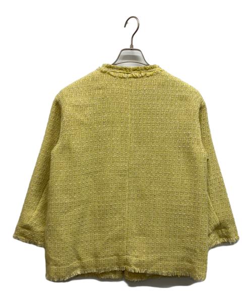 SHIPS any（シップスエニィ）SHIPS any (シップスエニィ) ツイードジャケット イエロー サイズ:Freeの古着・服飾アイテム