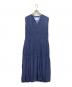 AMERI（アメリ）の古着「SHIRRING PLEATS NS DRESS」｜ブルー