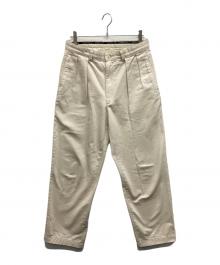 POLO RALPH LAUREN（ポロ・ラルフローレン）の古着「タックテーパードパンツ」｜ベージュ