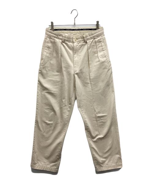 POLO RALPH LAUREN（ポロ・ラルフローレン）POLO RALPH LAUREN (ポロ・ラルフローレン) タックテーパードパンツ ベージュ サイズ:32/34の古着・服飾アイテム
