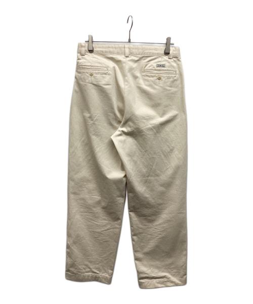 POLO RALPH LAUREN（ポロ・ラルフローレン）POLO RALPH LAUREN (ポロ・ラルフローレン) タックテーパードパンツ ベージュ サイズ:32/34の古着・服飾アイテム