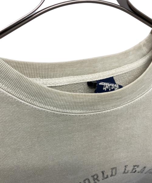 stussy（ステューシー）stussy (ステューシー) プリントスウェット ベージュ サイズ:Sの古着・服飾アイテム