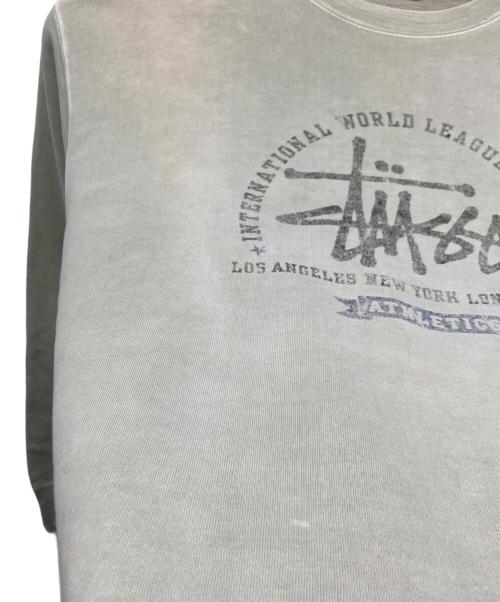 stussy（ステューシー）stussy (ステューシー) プリントスウェット ベージュ サイズ:Sの古着・服飾アイテム