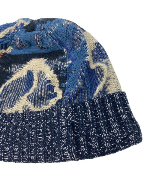 KAPITAL（キャピタル）KAPITAL (キャピタル) 7Gニット Gaudy ビーニー キャップ ブルー サイズ:下記参照の古着・服飾アイテム