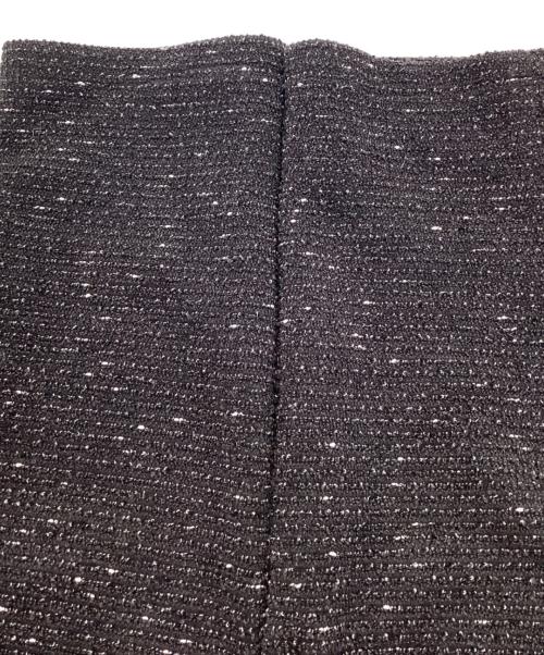 UNTITLED（アンタイトル）UNTITLED (アンタイトル) ツイードライクジャージ サックワンピース ブラック サイズ:1の古着・服飾アイテム