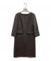 UNTITLED（アンタイトル）の古着「ツイードライクジャージ サックワンピース」｜ブラック