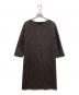 UNTITLED (アンタイトル) ツイードライクジャージ サックワンピース ブラック サイズ:1：8000円