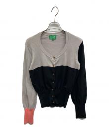 Vivienne Westwood RED LABEL（ヴィヴィアンウエストウッドレッドレーベル）の古着「オーブ刺繍コットンカーディガン」｜パープル