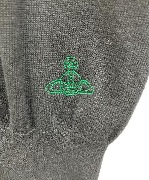 Vivienne Westwood RED LABEL（ヴィヴィアンウエストウッドレッドレーベル）Vivienne Westwood RED LABEL (ヴィヴィアンウエストウッドレッドレーベル) オーブ刺繍コットンカーディガン パープル サイズ:1の古着・服飾アイテム