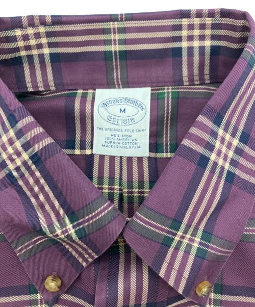 BROOKS BROTHERS（ブルックスブラザーズ）BROOKS BROTHERS (ブルックスブラザーズ) チェックBDシャツ パープル サイズ:Mの古着・服飾アイテム