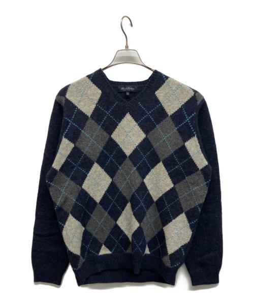 BROOKS BROTHERS（ブルックスブラザーズ）BROOKS BROTHERS (ブルックスブラザーズ) アーガイルウールニット ネイビー サイズ:Mの古着・服飾アイテム