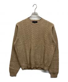 BROOKS BROTHERS（ブルックスブラザーズ）の古着「カシミア混ケーブルニット」｜ベージュ