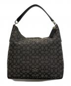 COACHコーチ）の古着「シグネイチャーロゴワンショルダーバッグ」｜グレー