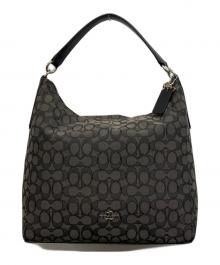 COACH（コーチ）の古着「シグネイチャーロゴワンショルダーバッグ」｜グレー