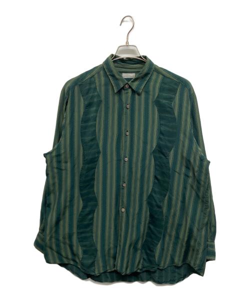 COMME des GARCONS HOMME（コムデギャルソン オム）COMME des GARCONS HOMME (コムデギャルソン オム) 90's総柄長袖シャツ グリーン サイズ:不明の古着・服飾アイテム