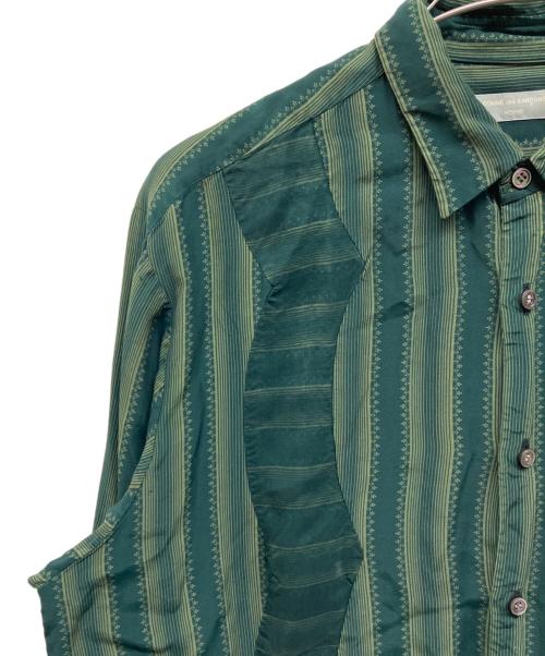 COMME des GARCONS HOMME（コムデギャルソン オム）COMME des GARCONS HOMME (コムデギャルソン オム) 90's総柄長袖シャツ グリーン サイズ:不明の古着・服飾アイテム