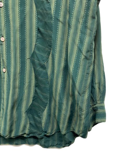 COMME des GARCONS HOMME（コムデギャルソン オム）COMME des GARCONS HOMME (コムデギャルソン オム) 90's総柄長袖シャツ グリーン サイズ:不明の古着・服飾アイテム