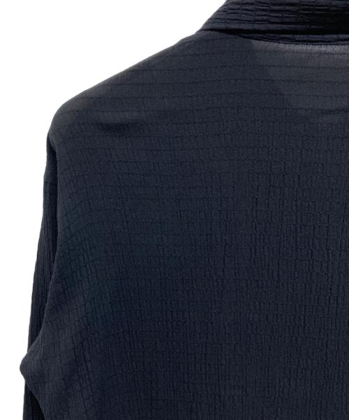 LQ...MEN（エルキューメン）LQ...MEN (エルキューメン) ジップアップシアージャケット ブラック サイズ:不明の古着・服飾アイテム