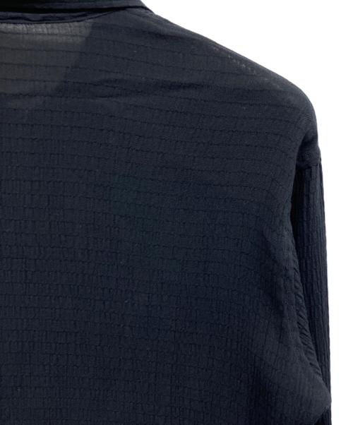 LQ...MEN（エルキューメン）LQ...MEN (エルキューメン) ジップアップシアージャケット ブラック サイズ:不明の古着・服飾アイテム