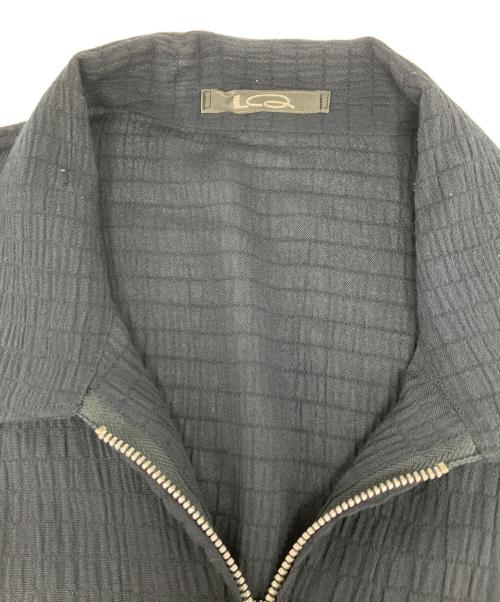 LQ...MEN（エルキューメン）LQ...MEN (エルキューメン) ジップアップシアージャケット ブラック サイズ:不明の古着・服飾アイテム