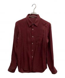 LQ...MEN（エルキューメン）の古着「レーヨン混長袖シャツ」｜レッド