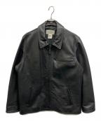 L.L.Beanエルエルビーン）の古着「レザースポーツジャケット」｜ブラック