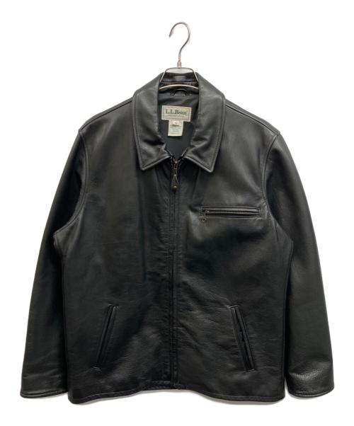 L.L.Bean（エルエルビーン）L.L.Bean (エルエルビーン) レザースポーツジャケット ブラック サイズ:Mの古着・服飾アイテム