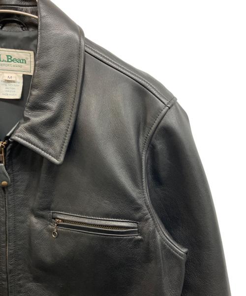 L.L.Bean（エルエルビーン）L.L.Bean (エルエルビーン) レザースポーツジャケット ブラック サイズ:Mの古着・服飾アイテム