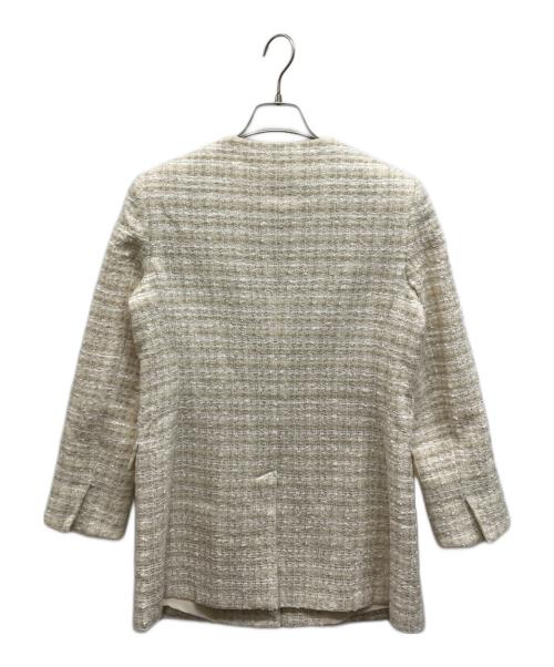 theory luxe（セオリーリュクス）theory luxe (セオリーリュクス) ツイードジャケット ホワイト サイズ:38の古着・服飾アイテム