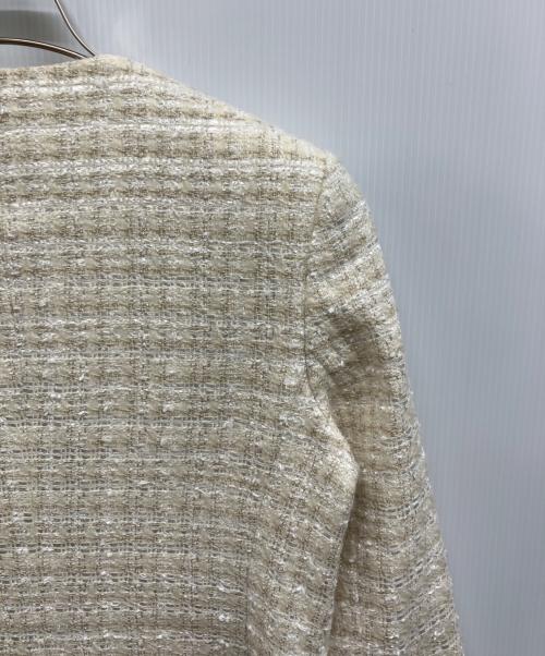 theory luxe（セオリーリュクス）theory luxe (セオリーリュクス) ツイードジャケット ホワイト サイズ:38の古着・服飾アイテム