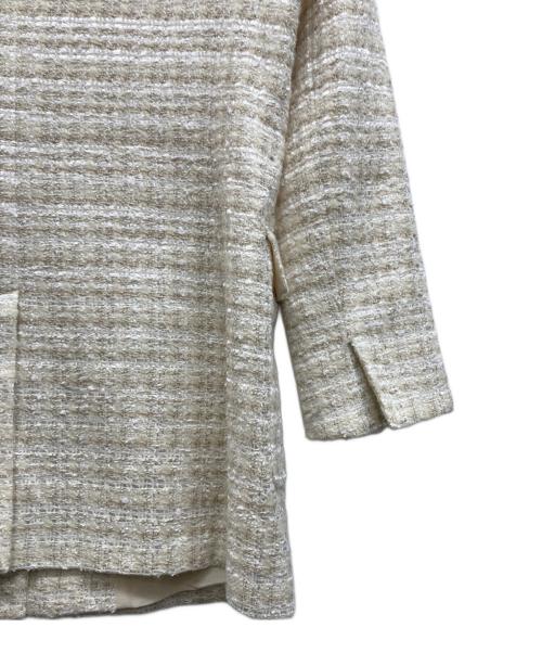 theory luxe（セオリーリュクス）theory luxe (セオリーリュクス) ツイードジャケット ホワイト サイズ:38の古着・服飾アイテム