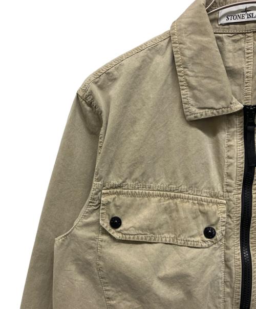 STONE ISLAND（ストーンアイランド）STONE ISLAND (ストーンアイランド) ジップアップブルゾン ベージュ サイズ:Lの古着・服飾アイテム