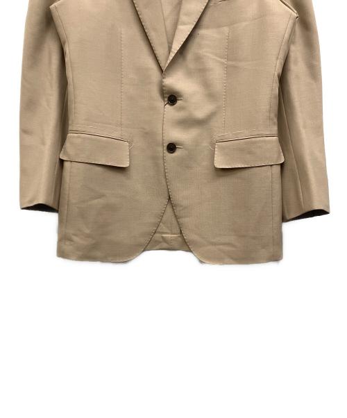 TOMORROW LAND PILGRIM（トゥモローランド ピルグリム）TOMORROW LAND PILGRIM (トゥモローランド ピルグリム) モヘアカシミヤシルク混シングルセットアップスーツ ベージュ サイズ:48の古着・服飾アイテム