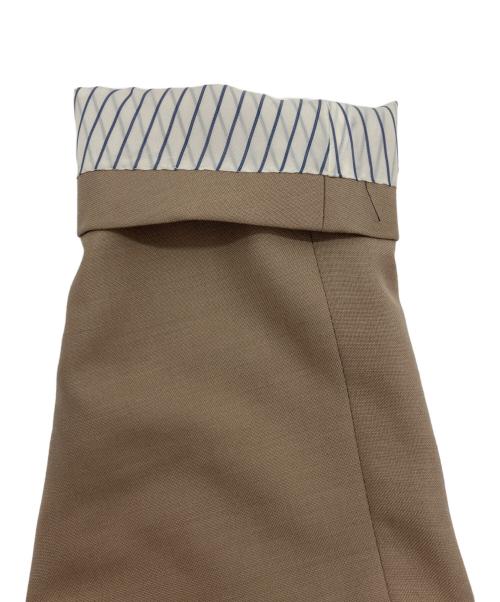 TOMORROW LAND PILGRIM（トゥモローランド ピルグリム）TOMORROW LAND PILGRIM (トゥモローランド ピルグリム) モヘアカシミヤシルク混シングルセットアップスーツ ベージュ サイズ:48の古着・服飾アイテム