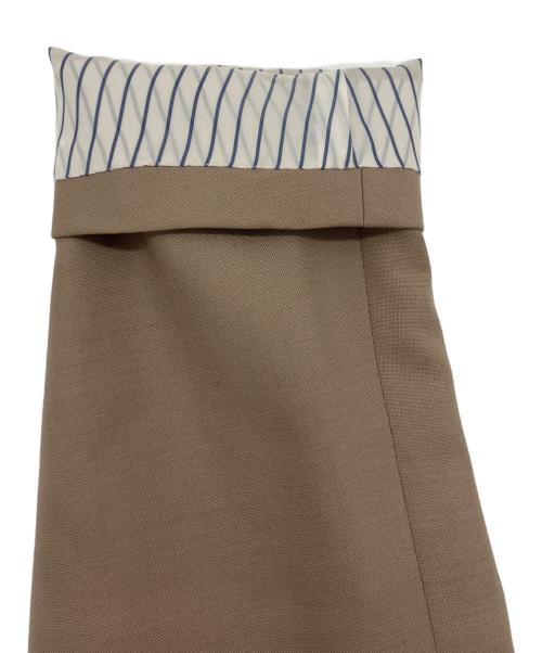 TOMORROW LAND PILGRIM（トゥモローランド ピルグリム）TOMORROW LAND PILGRIM (トゥモローランド ピルグリム) モヘアカシミヤシルク混シングルセットアップスーツ ベージュ サイズ:48の古着・服飾アイテム