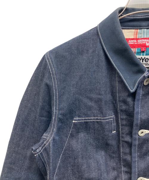 eYe COMME des GARCONS JUNYAWATANABE MAN（アイ コム デ ギャルソン ジュンヤ ワタナベ マン）eYe COMME des GARCONS JUNYAWATANABE MAN (アイ コム デ ギャルソン ジュンヤ ワタナベ マン) LEVI'S (リーバイス) Wネームカバーオール インディゴ サイズ:Sの古着・服飾アイテム
