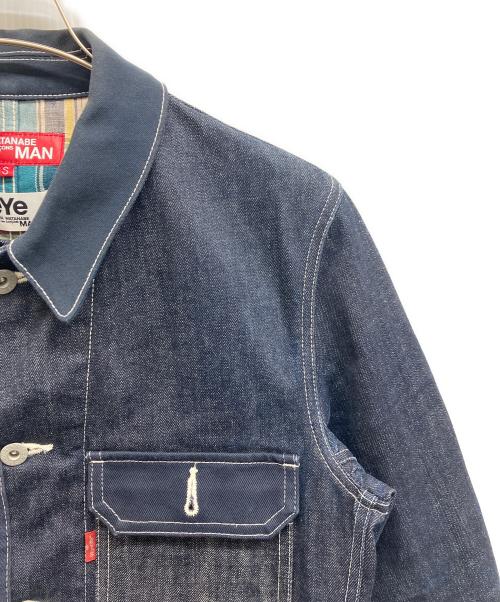 eYe COMME des GARCONS JUNYAWATANABE MAN（アイ コム デ ギャルソン ジュンヤ ワタナベ マン）eYe COMME des GARCONS JUNYAWATANABE MAN (アイ コム デ ギャルソン ジュンヤ ワタナベ マン) LEVI'S (リーバイス) Wネームカバーオール インディゴ サイズ:Sの古着・服飾アイテム