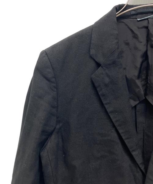 COMME des GARCONS HOMME PLUS（コムデギャルソンオムプリュス）COMME des GARCONS HOMME PLUS (コムデギャルソンオムプリュス) ソルジャーオブピース期　金釦リネンテーラードジャケット ブラック サイズ:Sの古着・服飾アイテム